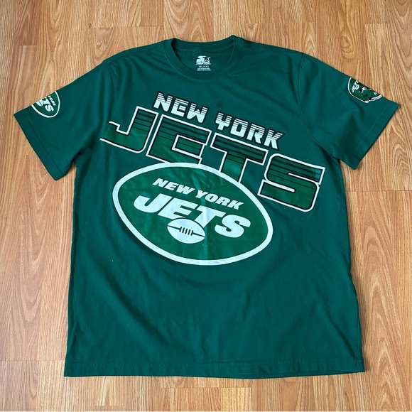 NY Jets Starter Graphic T-Shirt 2XL Green Short Sleeve - Picture 1 of 5